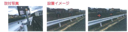 親子バンドでの設置例