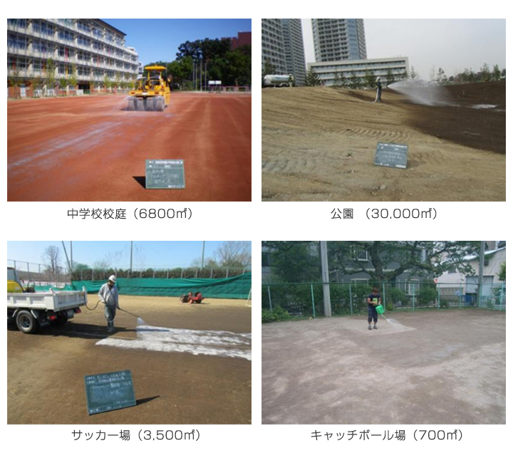 中学校校庭、公園、サッカー場、キャッチボール場