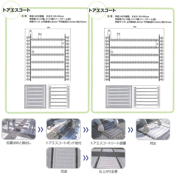 エスコートゾーン 白・灰｜保安用品・工事保安機材・交通標識